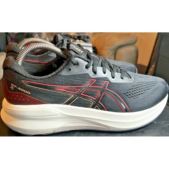 Asics Shoes - ASICS GT-4000 4 Women's Size 9.5 Wide Black/Coral Reef Running Shoes Sneakers